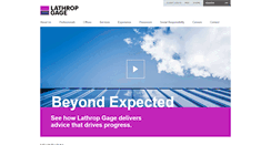 Desktop Screenshot of lathropgage.com